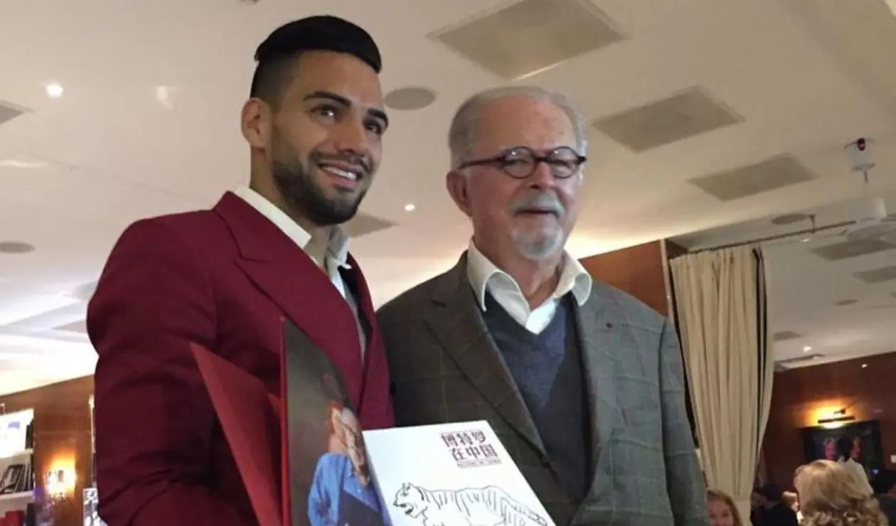 Falcao y Fernando Botero