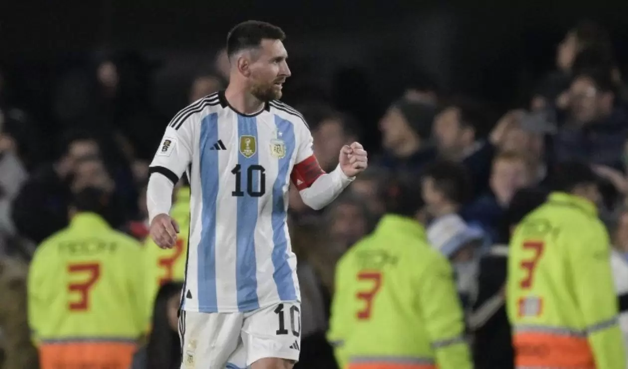 Lionel Messi con la selección de Argentina