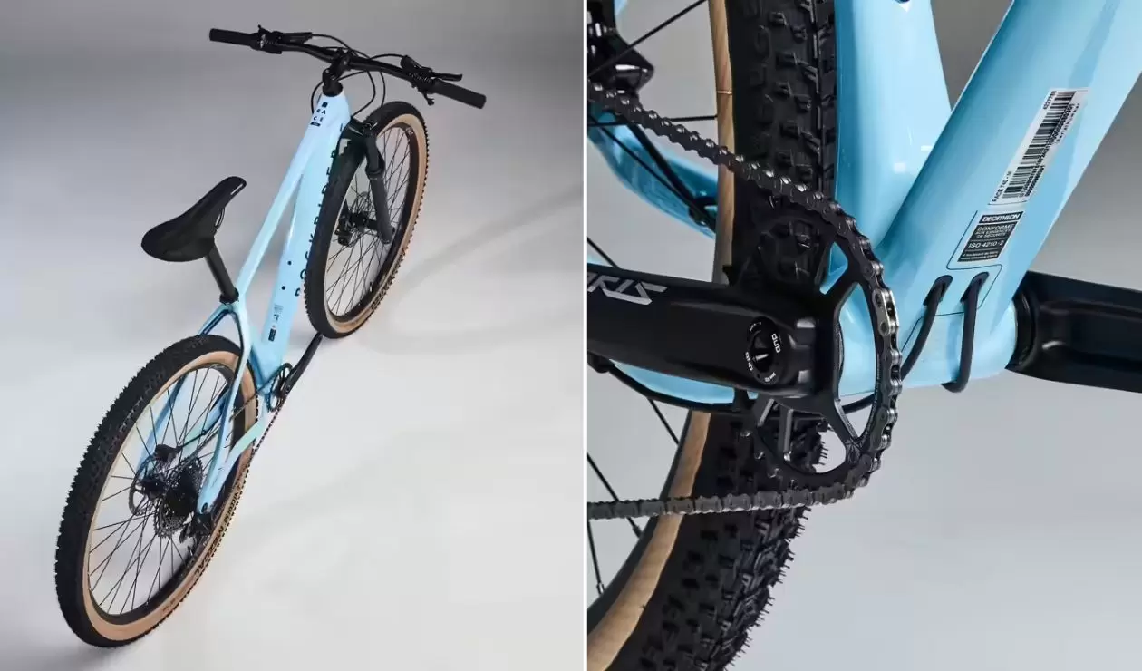 Bicicleta de montañismo de carbono