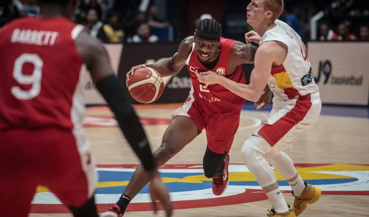 Canadá no le dio chance a España en el mundial de baloncesto 2023