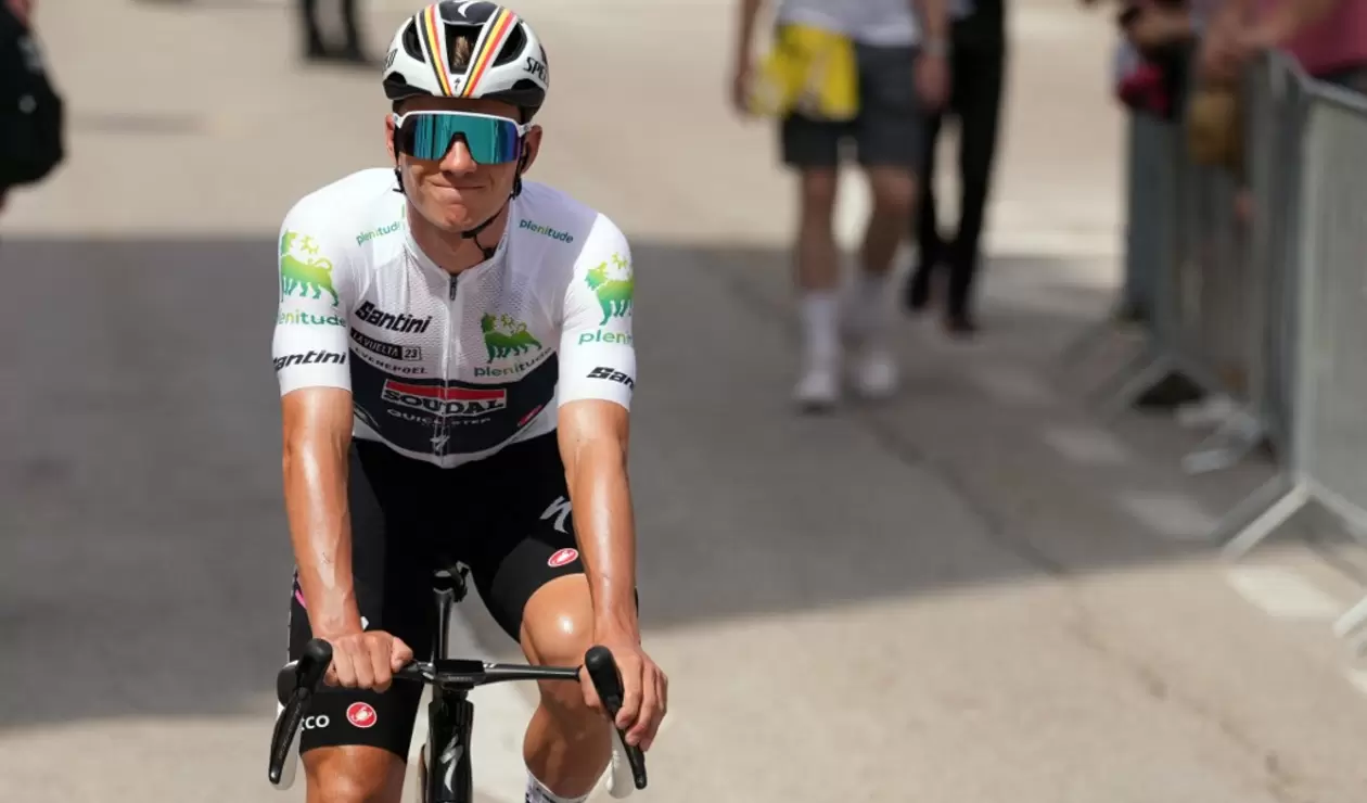 Evenepoel actualmente es tercero en la general de la Vuelta a España