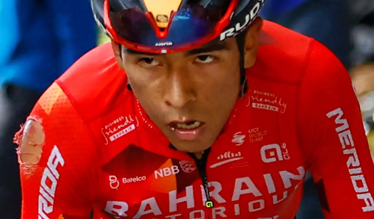 Santiago Buitrago, ciclista del Bahrain Victorius en la Vuelta a España