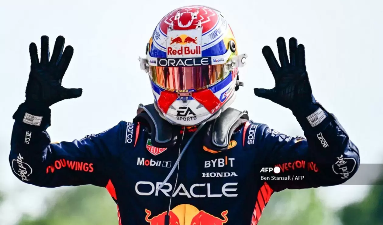 Max Verstappen ganando el Gran Premio de Monza 2023