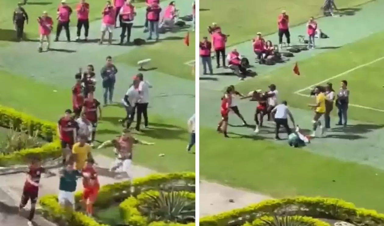 Video: pelea escandalosa entre jugadores de Cúcuta y Barranquilla 