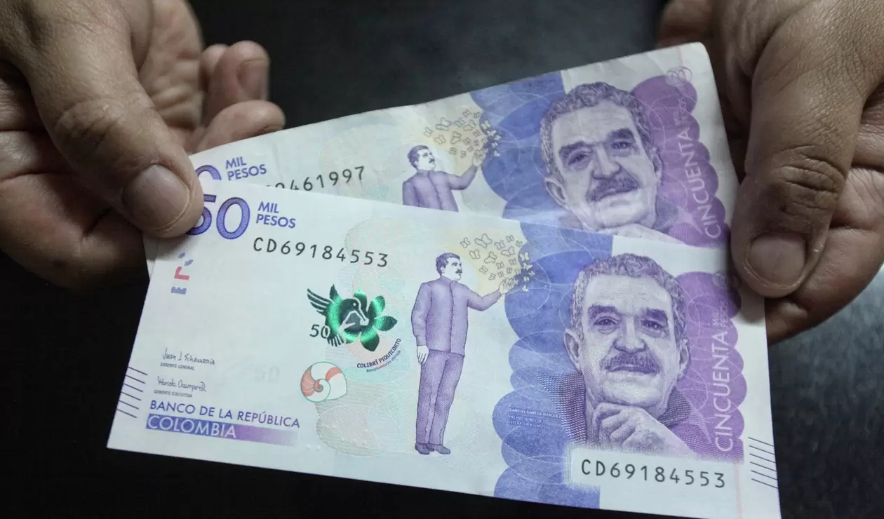 Billete de cincuenta mil pesos / Billetes / 50 mil / Pesos colombianos / Dinero / Plata / Peso Colombiano / Pesos 