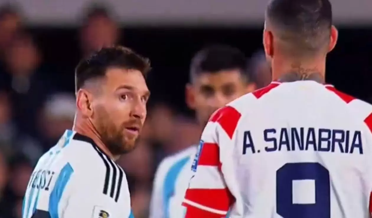 Lionel Messi y Antonio Sanabria