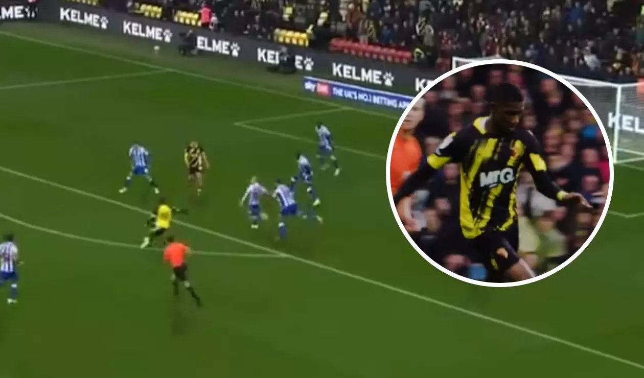 Video: Yaser Asprilla marcó un golazo y le dio el triunfo a Watford