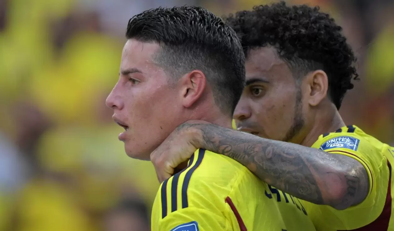 James Rodríguez viene de anotar un gol con Colombia en el partido ante Uruguay por eliminatorias