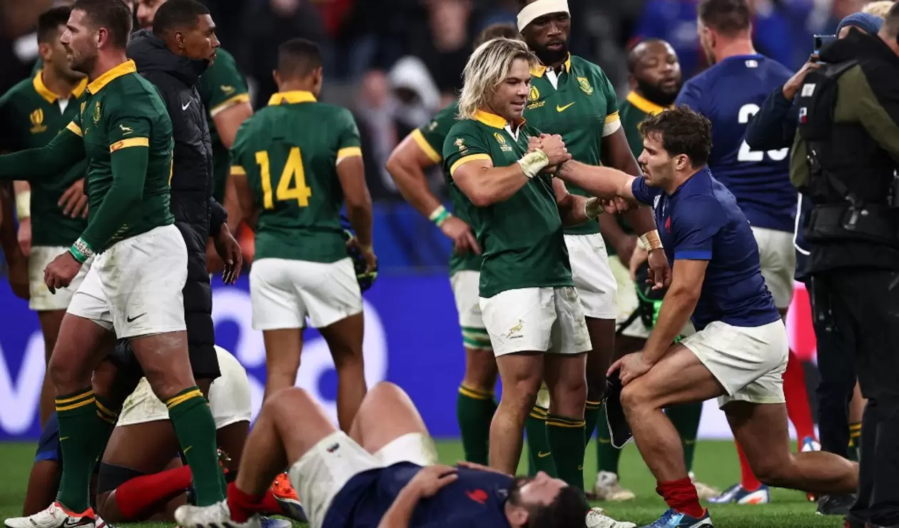 Sudáfrica eliminó a Francia en cuartos de final del mundial de rugby