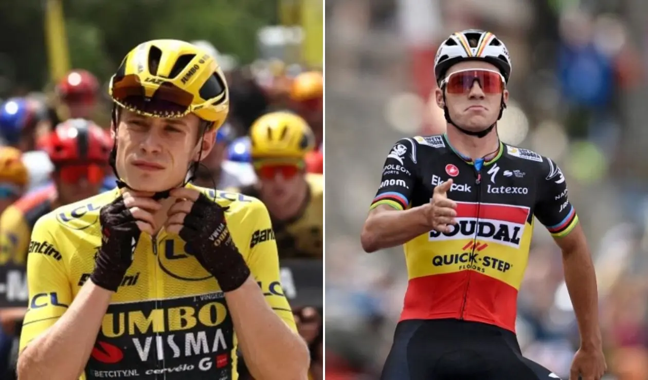 Jonas Vingegaard y Remco Evenepoel