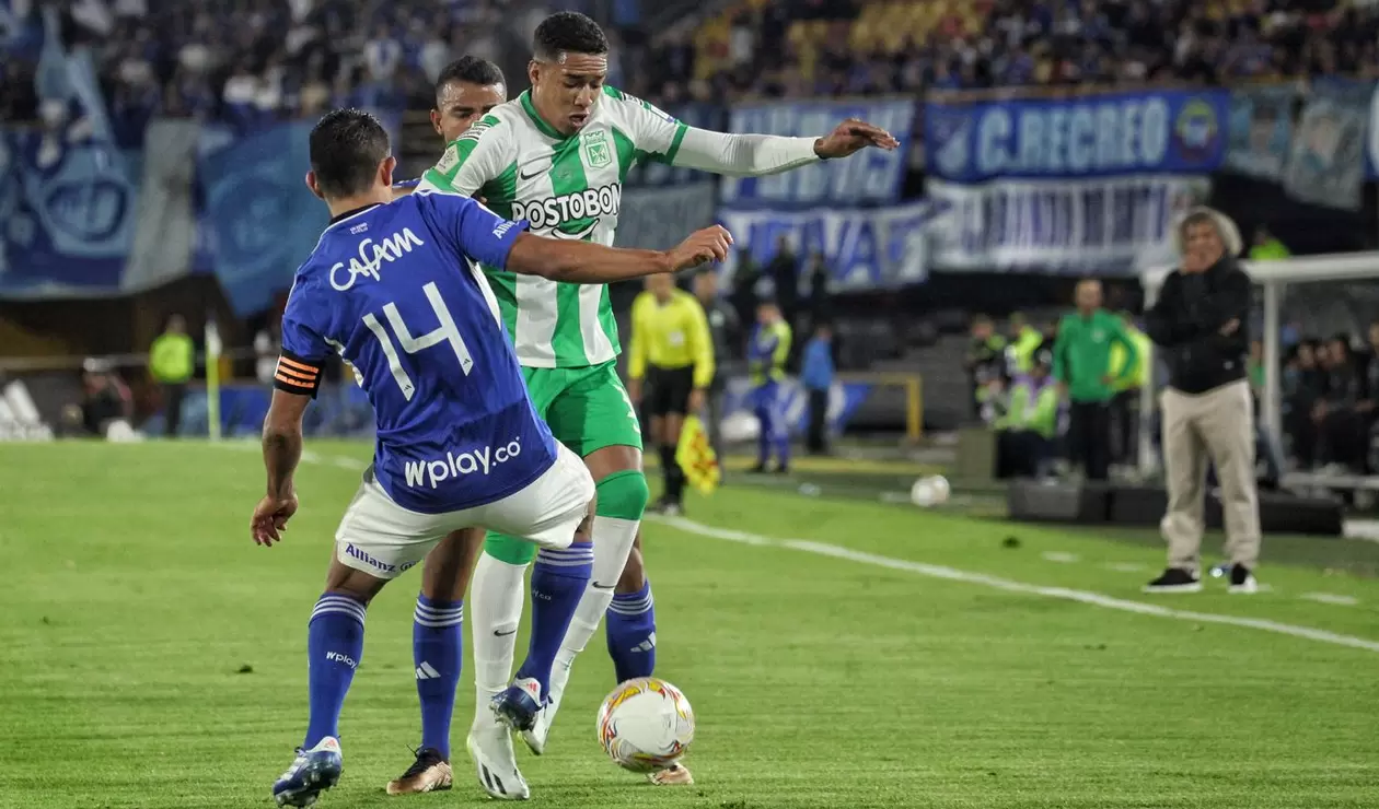Millonarios enfrenta a Nacional en juego válido por la final - Ida de la Copa BetPlay en el estadio Nemesio Camacho El Campin.