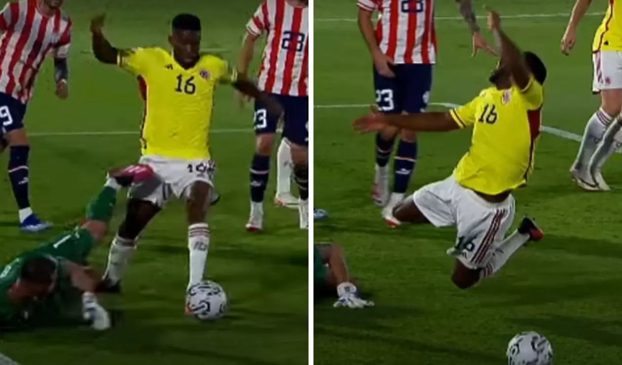 Paraguay vs Colombia: posible penal en Eliminatorias