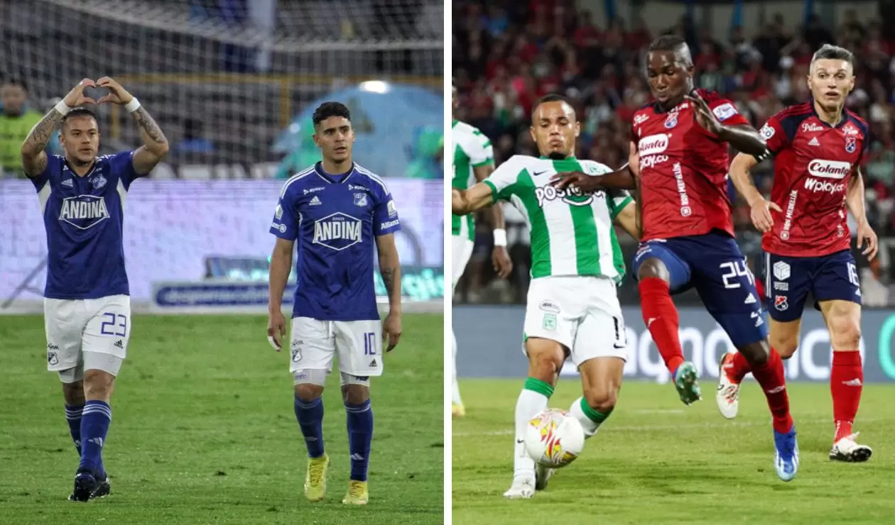 Millonarios y Medellín - cuadrangulares Liga Betplay