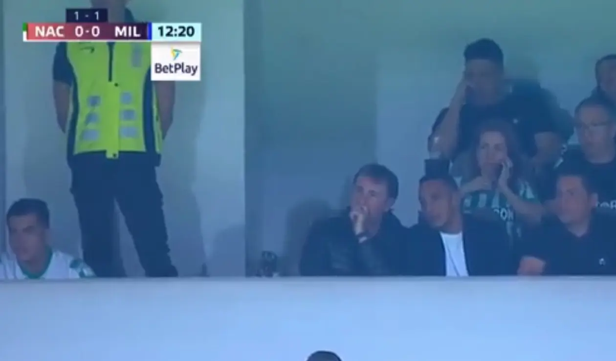 Néstor Lorenzo en la final de la Copa Betplay