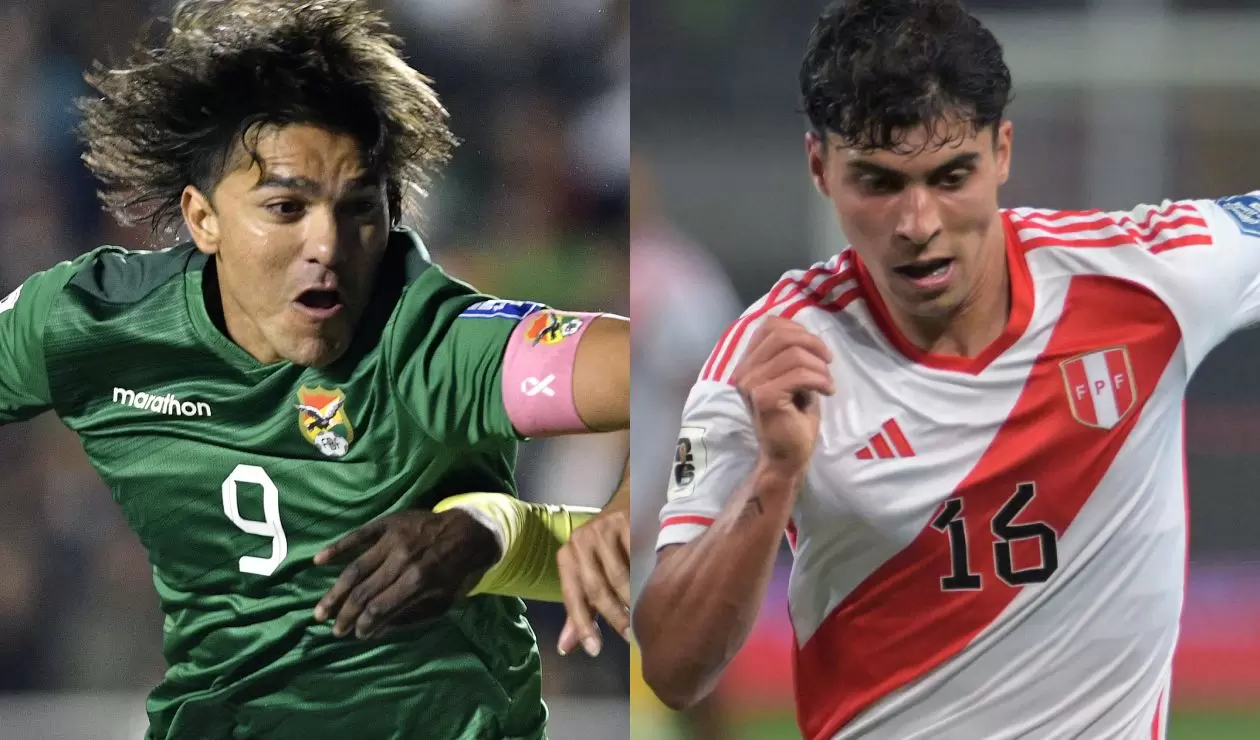 Bolivia y Perú se enfrentan en las Eliminatorias al mundial de 2026