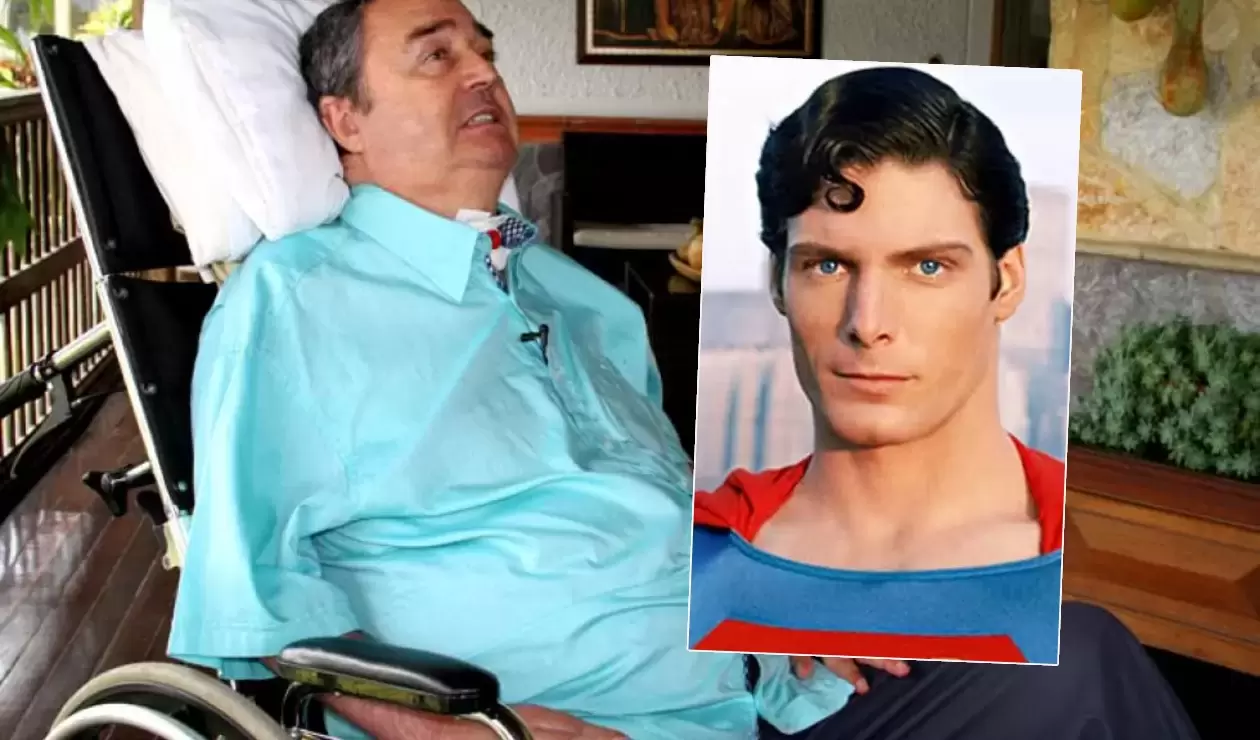 Luis Fernando Montoya y Christopher Reeve, actor de Superman