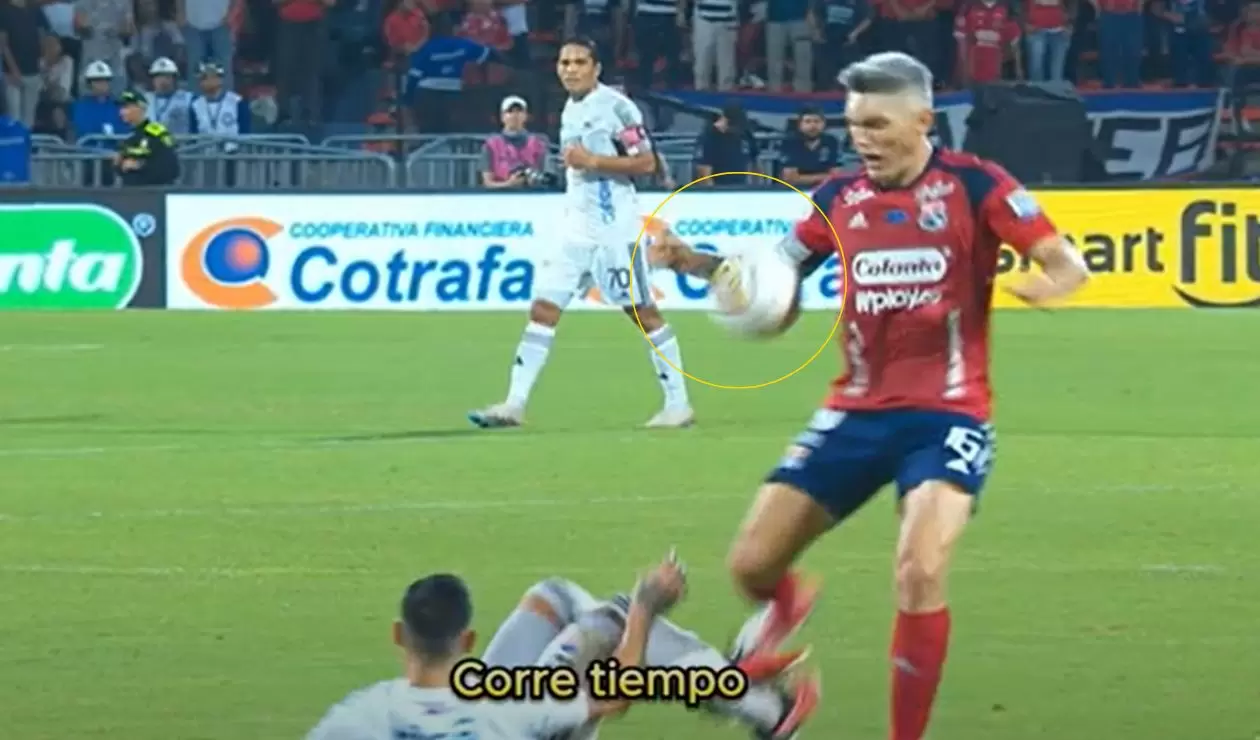 Gol anulado a Daniel Torres en la final de Junior vs Medellín