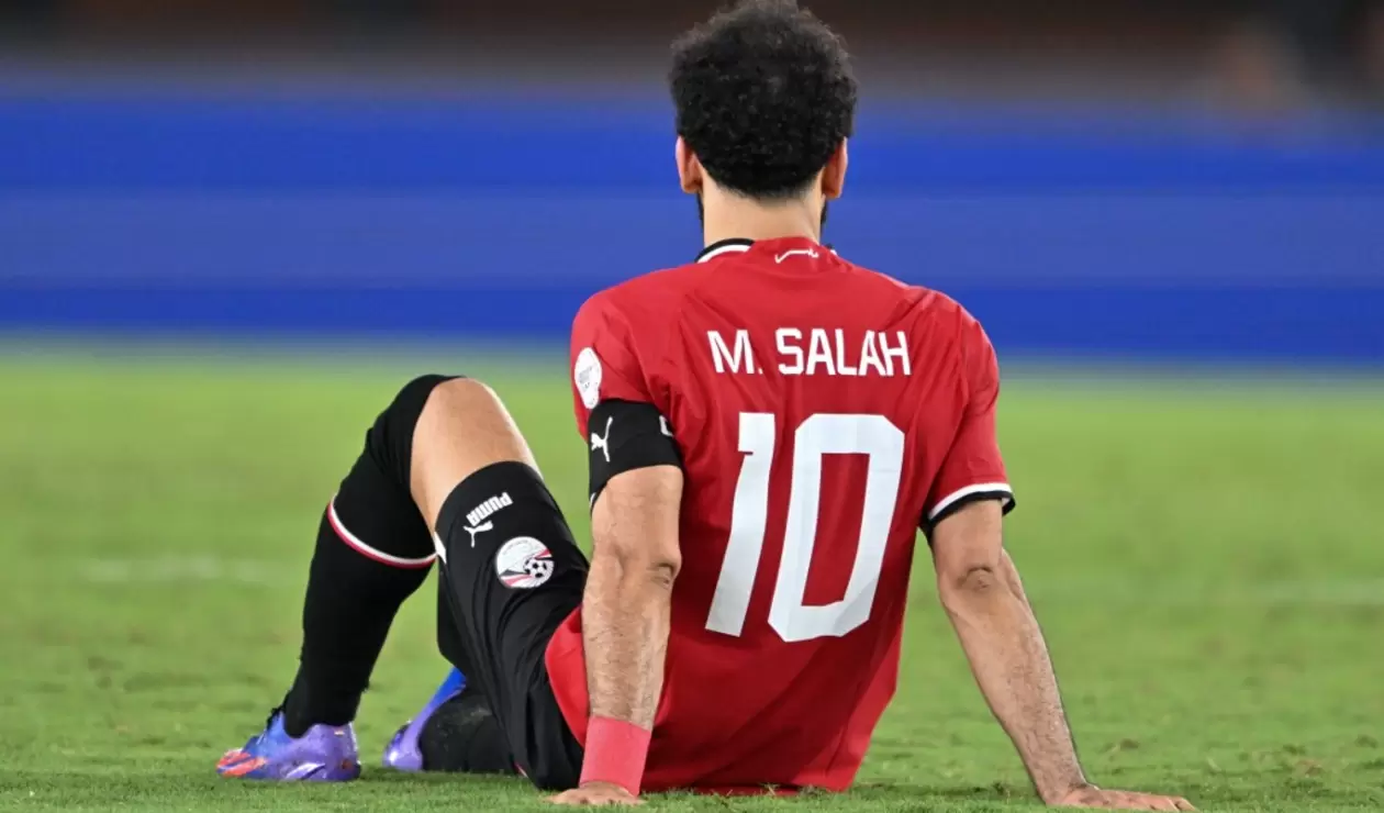 Mohamed Salah con la selección de Egipto