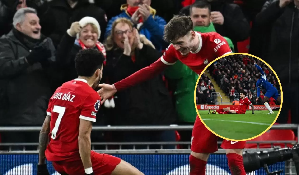 Luis Díaz brilló en triunfo de Liverpool vs Chelsea: gol y asistencia