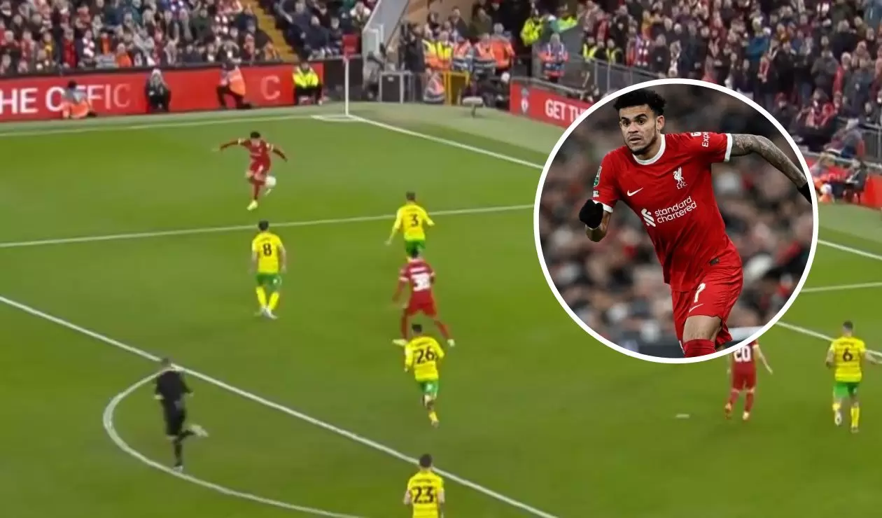 Video: Luis Díaz maravilla a Europa: Rabona y pase gol en Liverpool