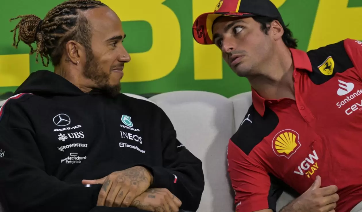 Lewis Hamilton y Carlos Sainz