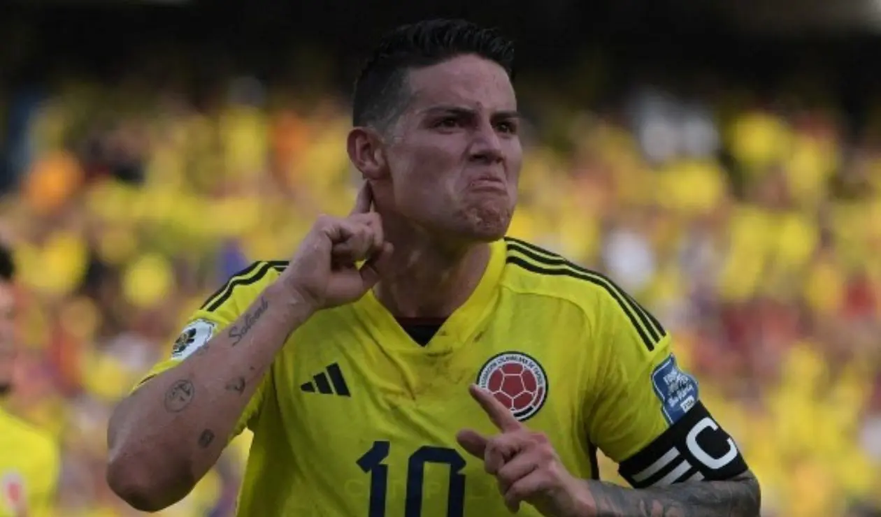 James Rodríguez con la selección Colombia