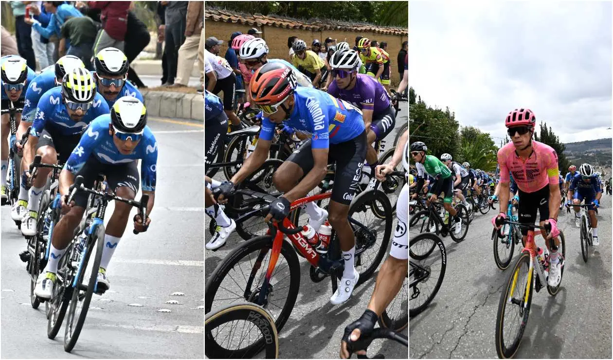 Nairo Quintana, Egan Bernal y Rigoberto Urán