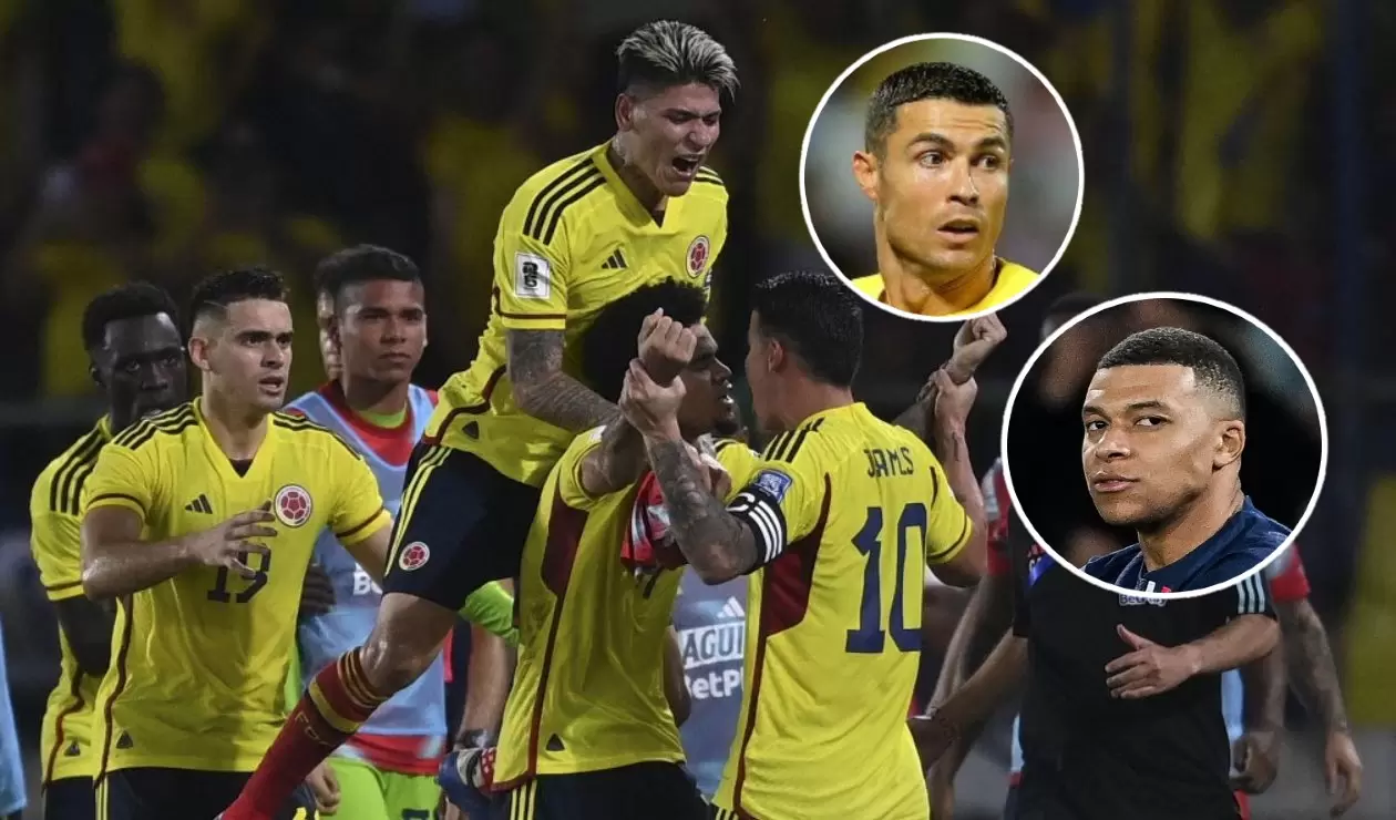 Selección Colombia - Cristiano Ronaldo y Kylian Mbappé