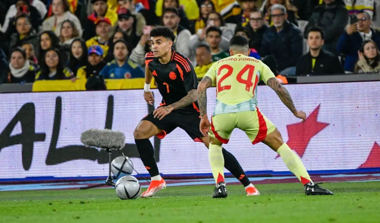 Colombia vs España en partido amistoso