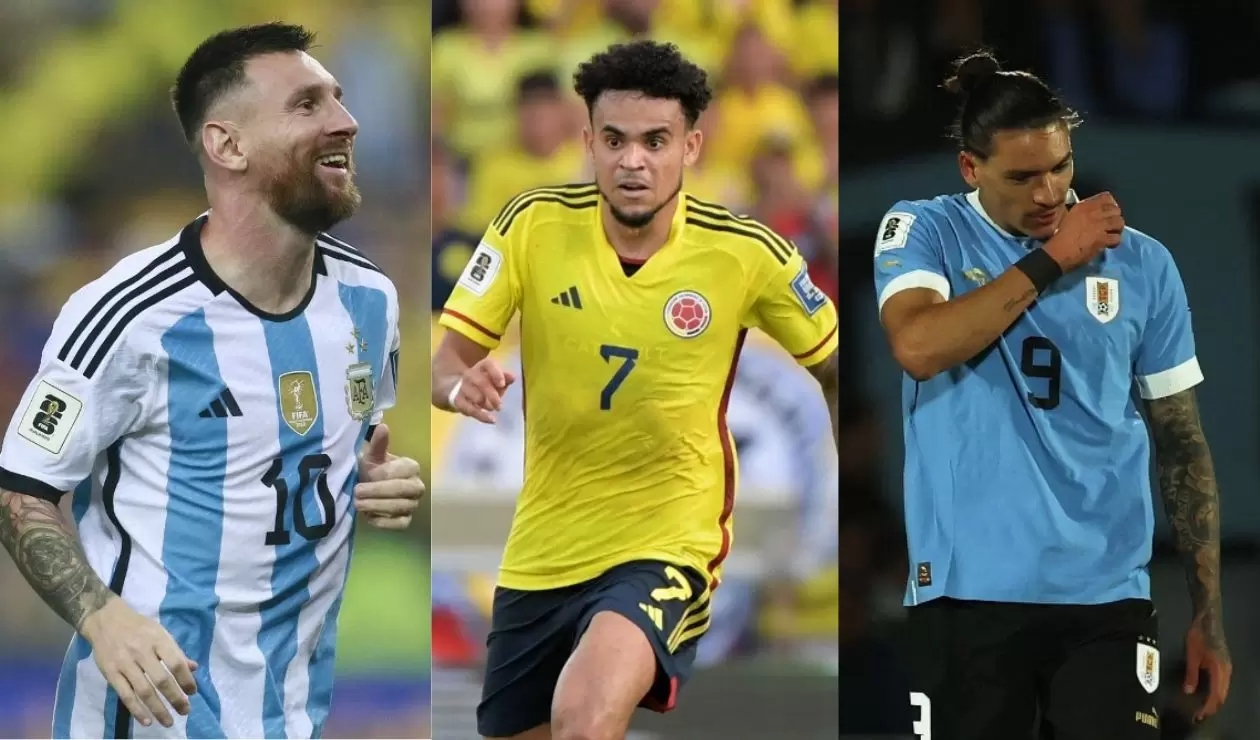 Argentina, Colombia y Uruguay, favoritas en la Copa América