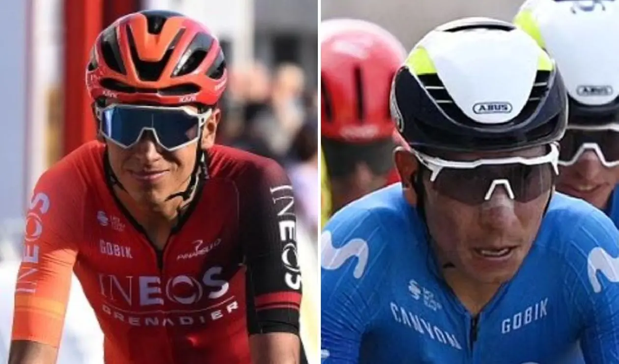 Egan Bernal y Nairo Quintana en la Vuelta a Cataluña