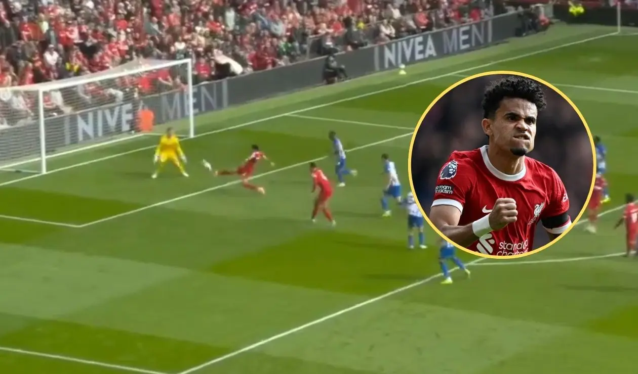 VIDEO: Luis Díaz no falló y puso el empate de Liverpool ante Brighton