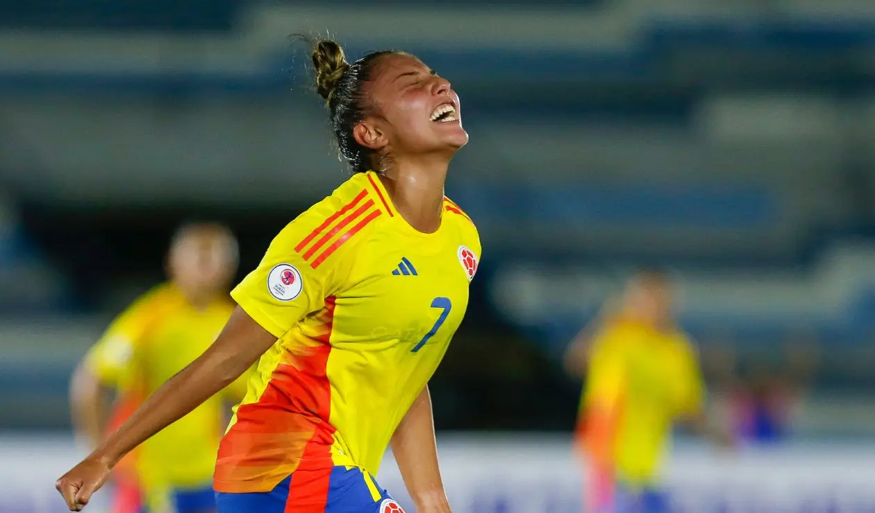 Daniela Garavito con la selección Colombia en el Sudamericano sub-20