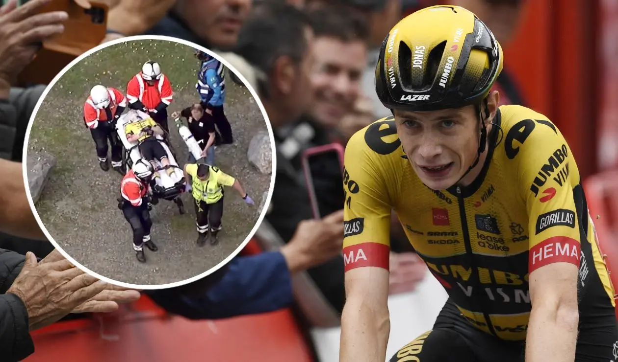 Vingegaard sufrió caída en la Vuelta al País Vasco
