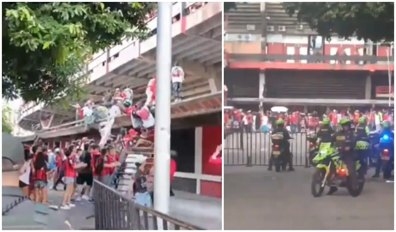 Disturbios en el estadio General Santander tras eliminación de Cúcuta