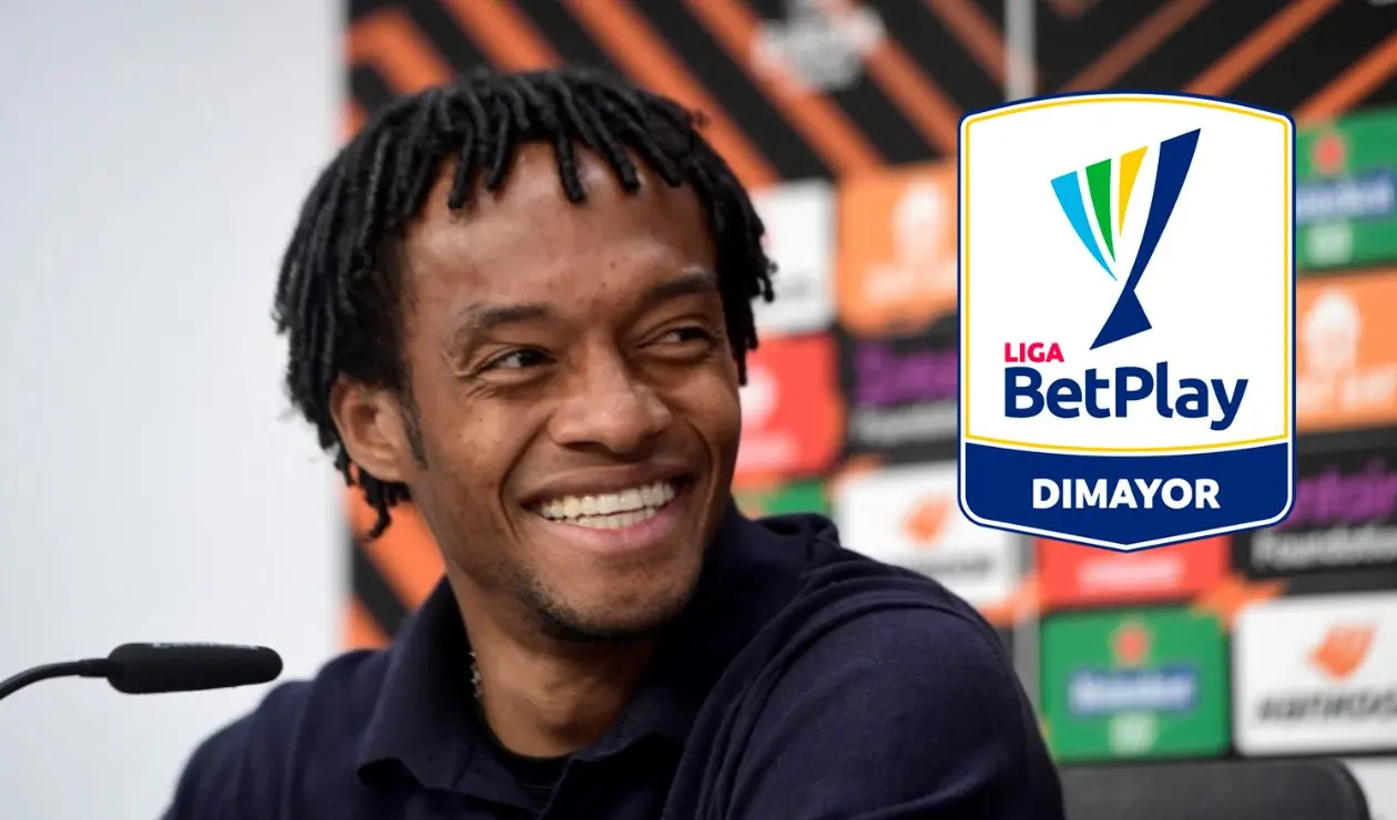 Juan Guillermo Cuadrado con la Liga Betplay