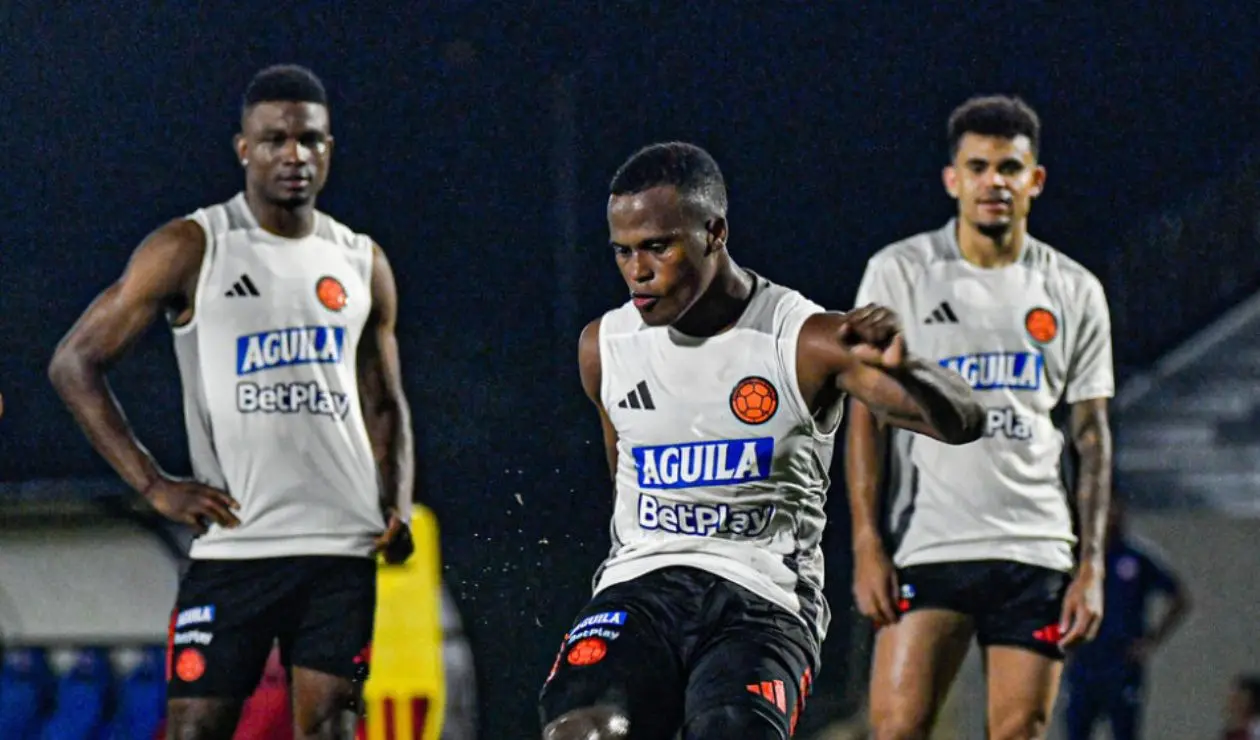 Selección Colombia en entrenamiento antes de la Copa América