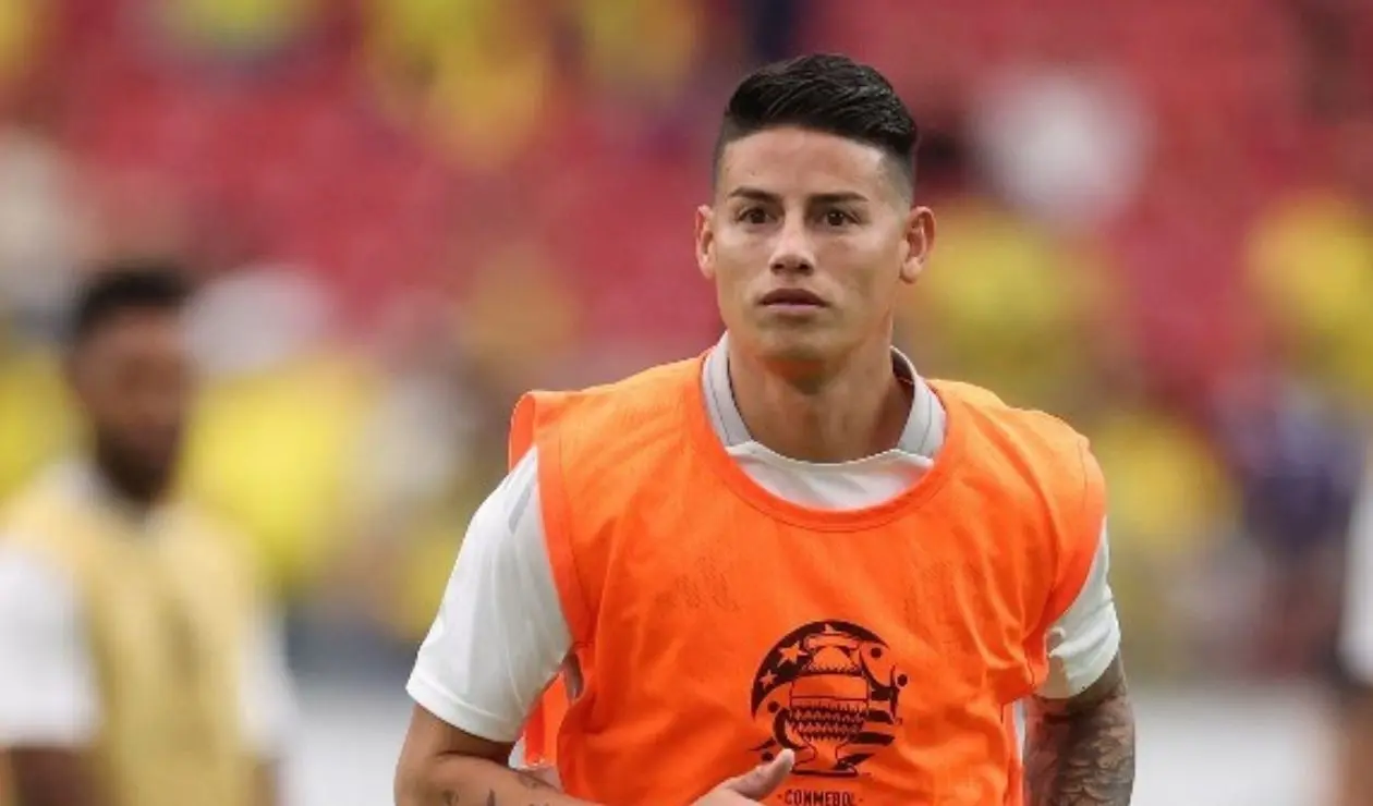 James Rodríguez con la selección Colombia