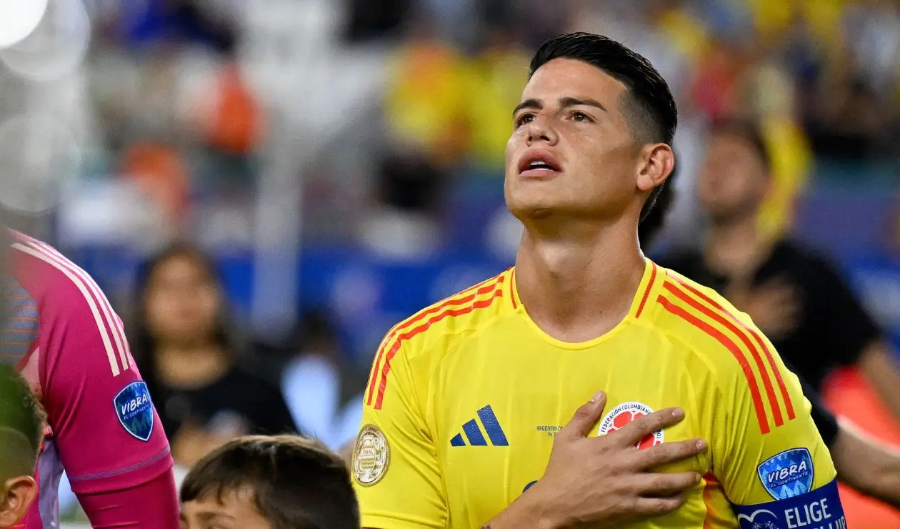 James Rodríguez en la final de la Copa América 2024