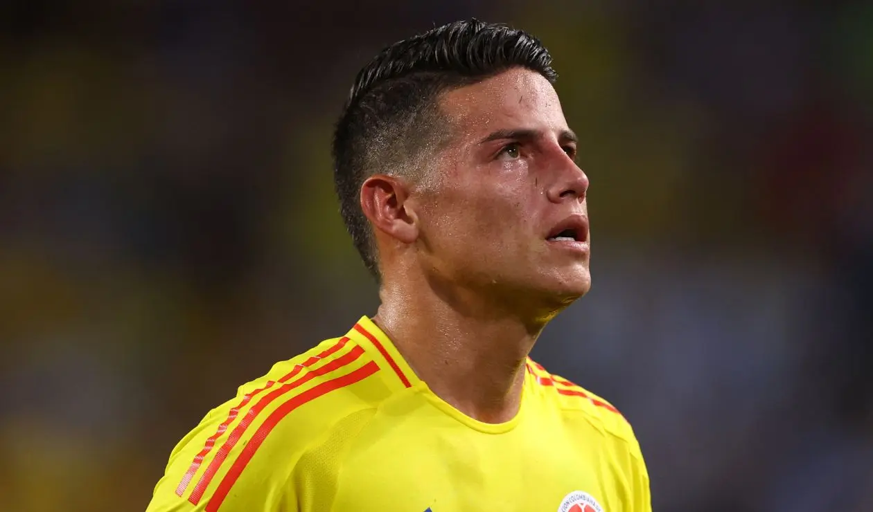 James Rodríguez con la selección Colombia