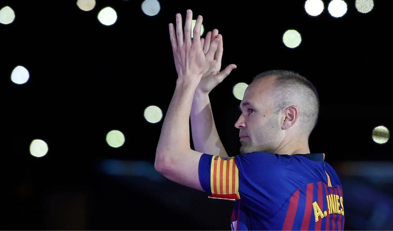 Andrés Iniesta con Barcelona