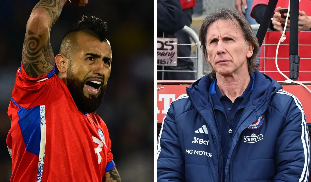 Arturo Vidal y Ricardo Gareca en la selección de Chile