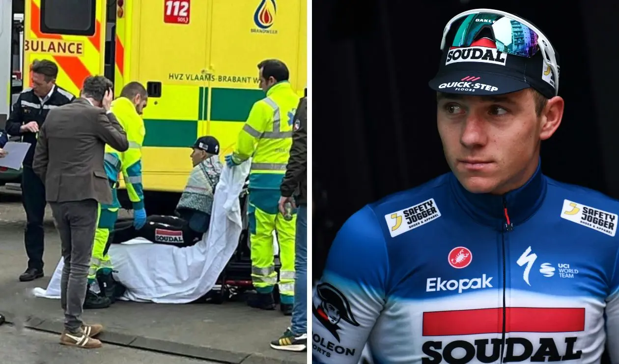 Accidente de Remco Evenepoel