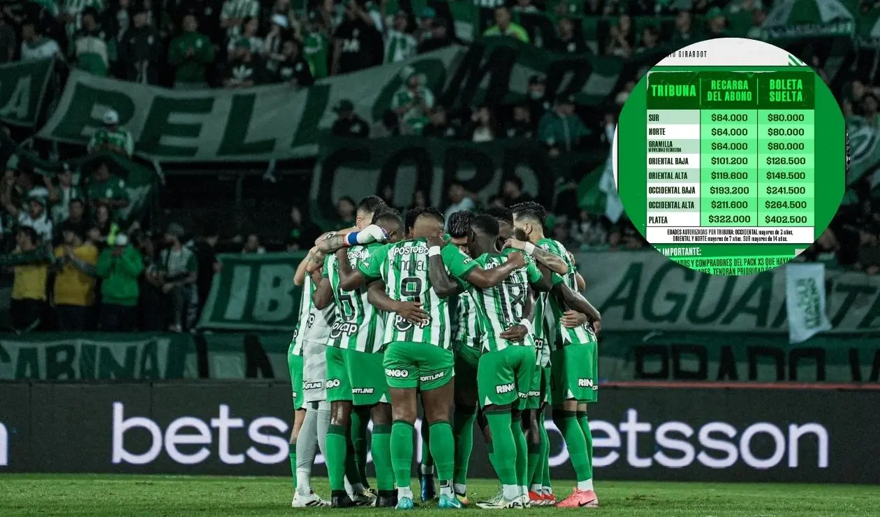 Boletería Nacional vs Tolima 