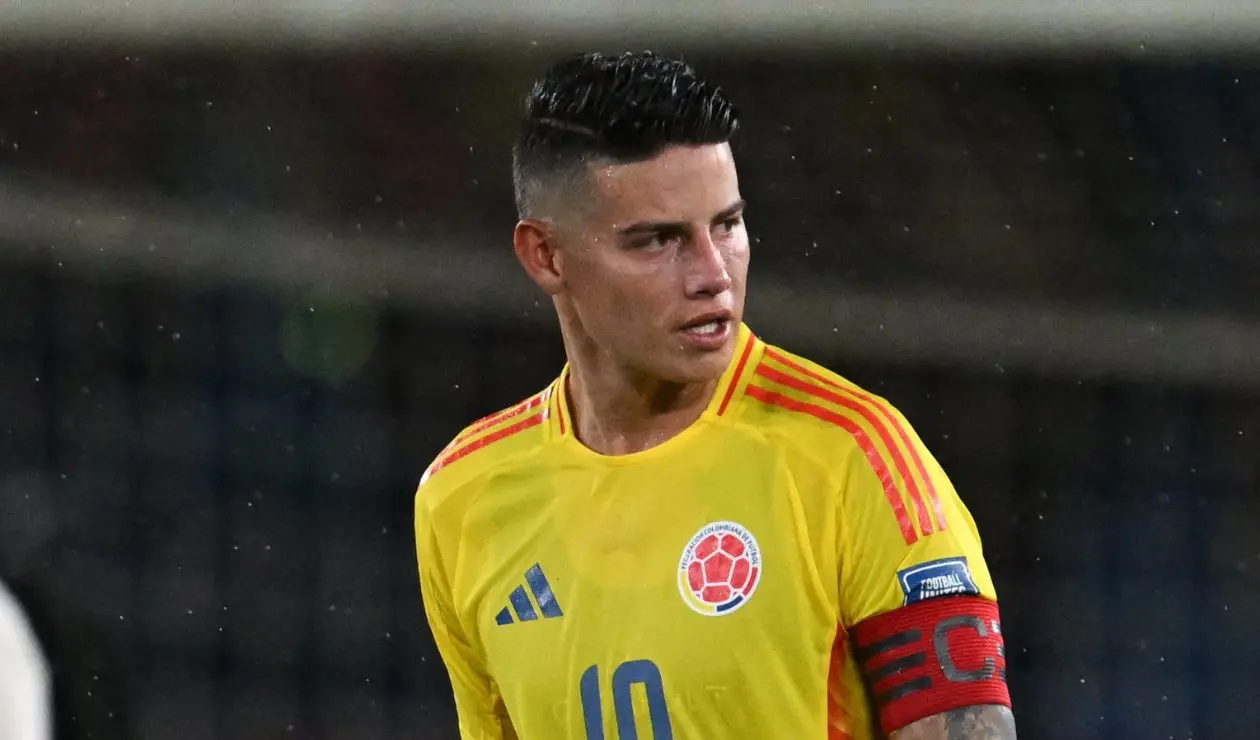 James Rodríguez con la selección Colombia