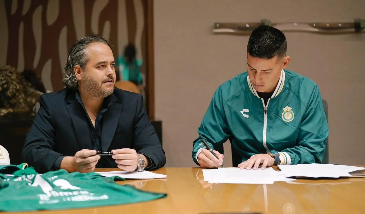 Jesús Martínez y James Rodríguez en León de México