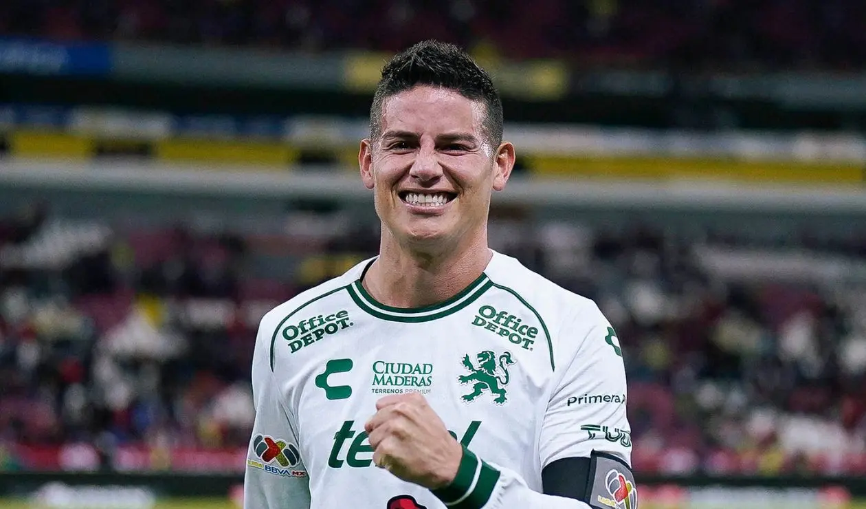 James Rodríguez con León