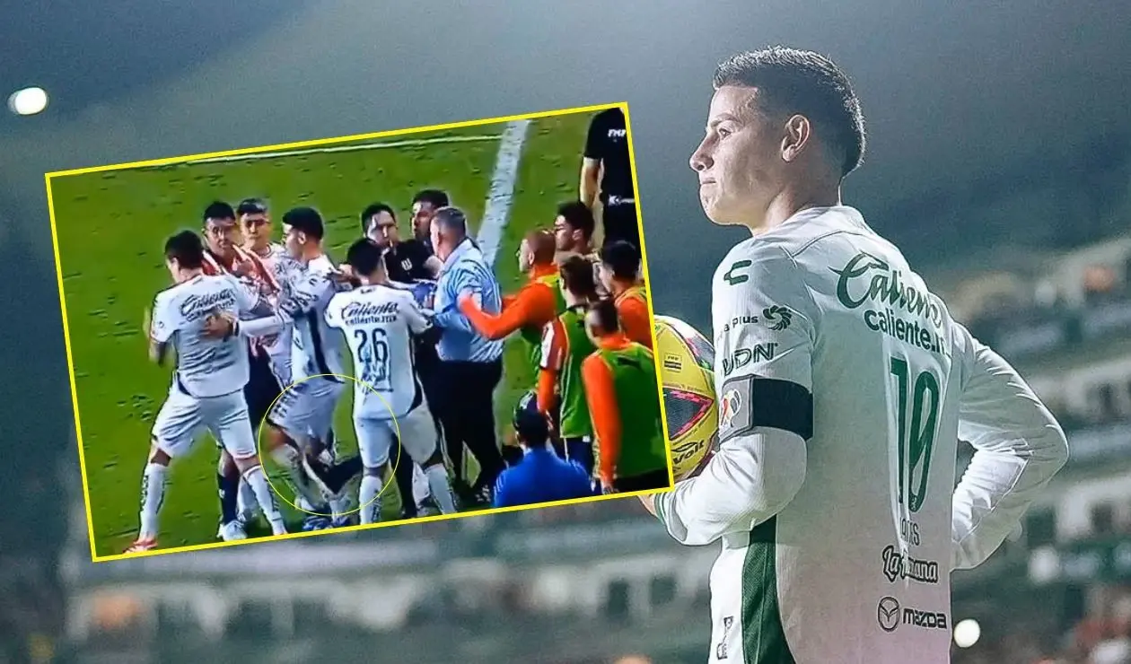 James Rodríguez es golpeado por Óscar García en México