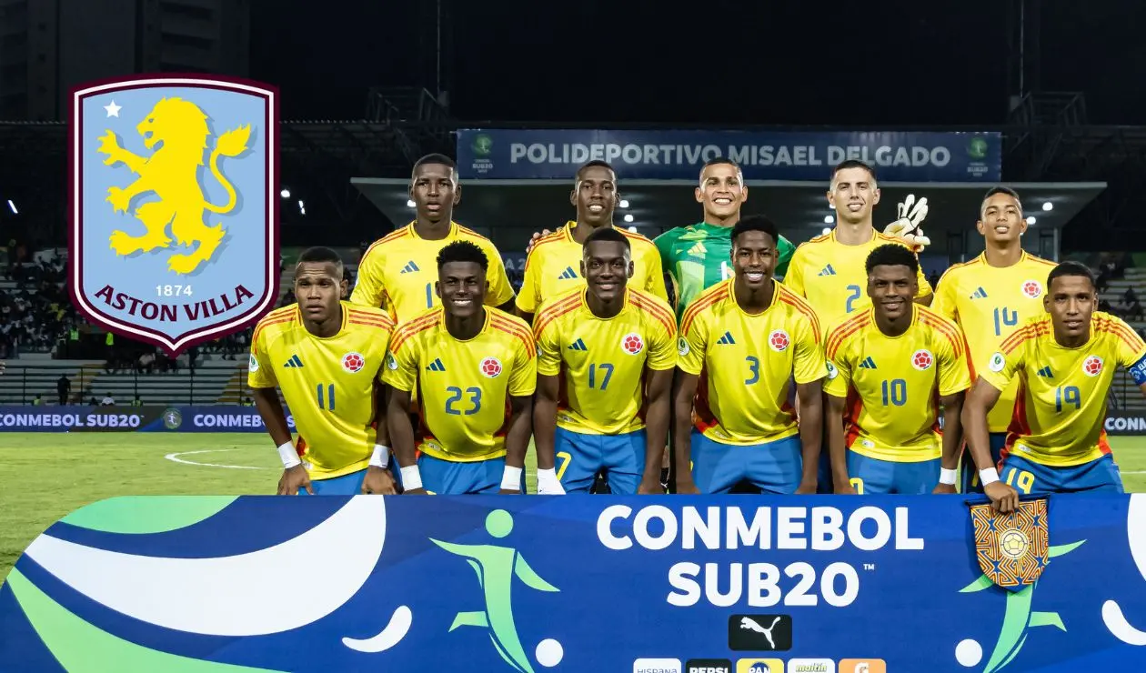 Aston Villa fichó nueva joya de la Selección Colombia Sub 20