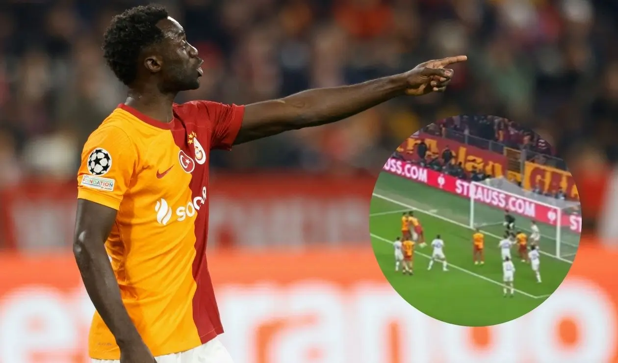 Davinson Sanchez anota un nuevo gol con Galatasaray en la Europa League 